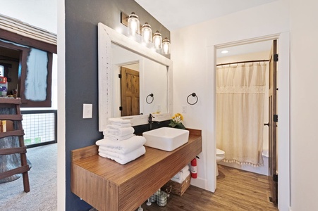 Cedar Farmhouse-Bathroom Double Sinks (Main Floor Center)