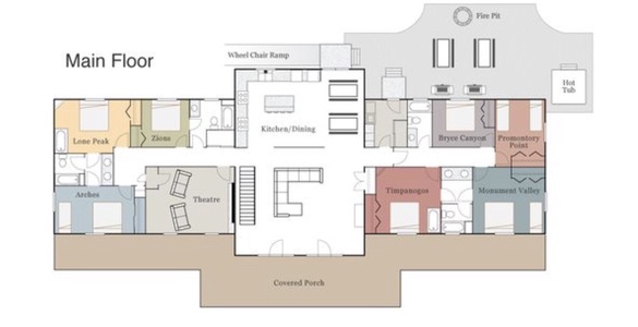 Mini-Papa Bear Lodge-Main Floor Layout