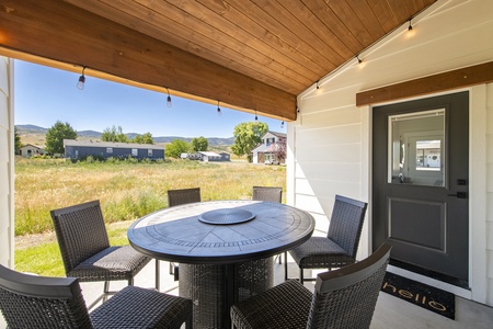 The Silo-Outside eating area