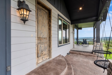 Polaris Peak-Front Door and connecting deck.