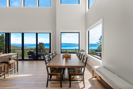 100 Acre Lodge-Dining Area with seating inside for 32 (Main Floor East Center)