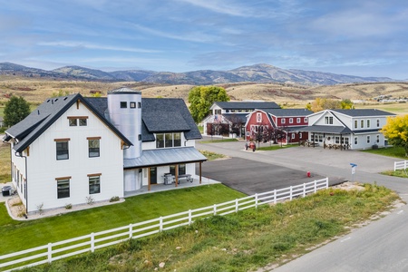 Shared Pool House (L to R)  - Barn - Cedar Farmhouse