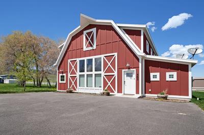 The Barn-Our home and parking area (South Facing)