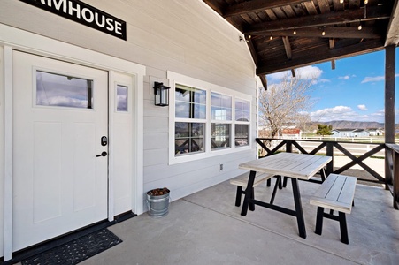 Cedar Farmhouse-Front Door (South Center)