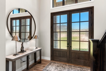 100 Acre Lodge-Main Entryway (Main Floor West Center)