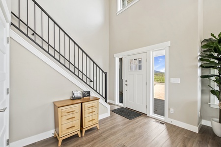 Persimmon Hill-Front door and stairs