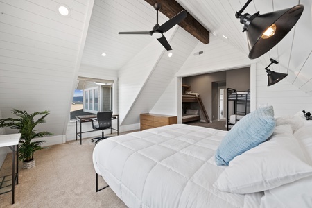 Persimmon Hill-Loft Bedroom with desk