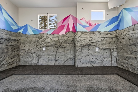 Mtn Shadow Lodge South-Climbing wall in our indoor sports court (Downstairs North)
