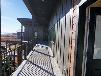 Step onto your private balcony and breathe in the fresh air while taking in scenic views of the surrounding landscape.