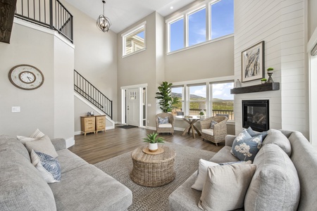 Persimmon Hill-Main Living Room and Front Door