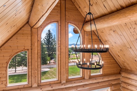 Green Canyon Chalet-Loft view looking east.