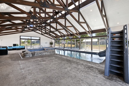 Shared Pool House with Silo-Barn-Cedar Farmhouse