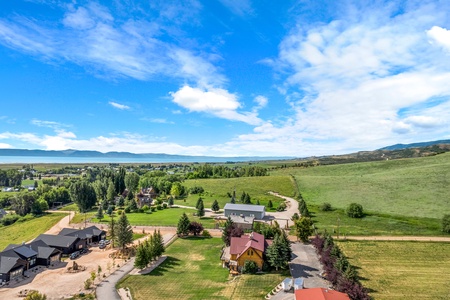 Green Canyon Chalet-Aerial view of entire yard.