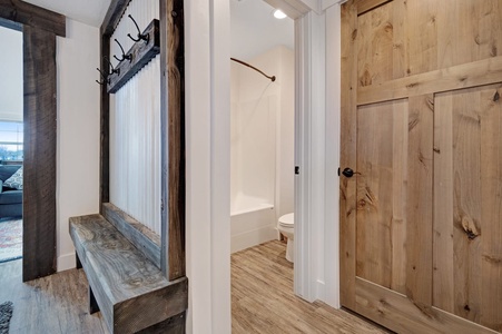 Cedar Farmhouse-Shower/Toilet Stall (Main Floor Center)