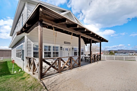 Cedar Farmhouse-The front of our home!