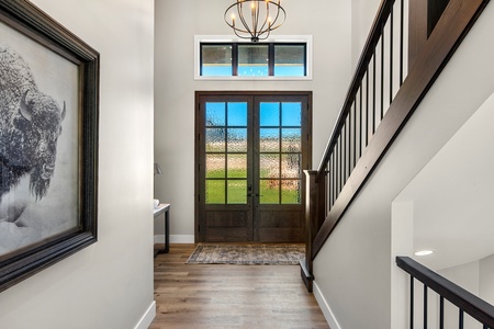 100 Acre Lodge-Main Entryway (Main Floor West Center)