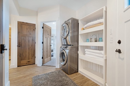 Cedar Farmhouse-Laundry Area (Main Floor Center)