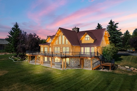 Green Canyon Chalet at Twilight