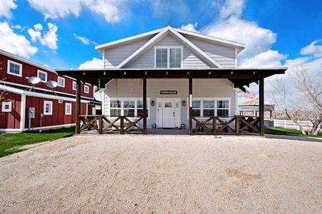 Cedar Farmhouse-Front of home south facing