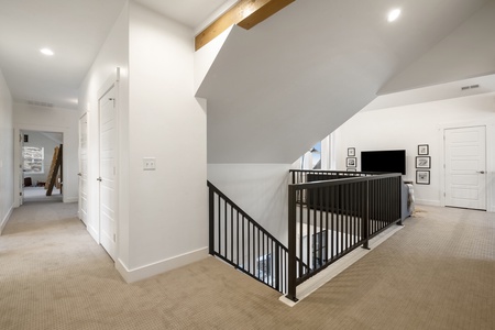 Black Timber Lodge-Loft Stairway