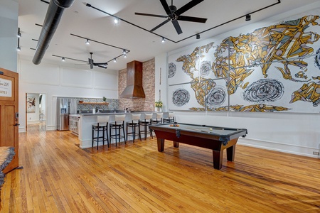 Unit 3 Pool to kitchen