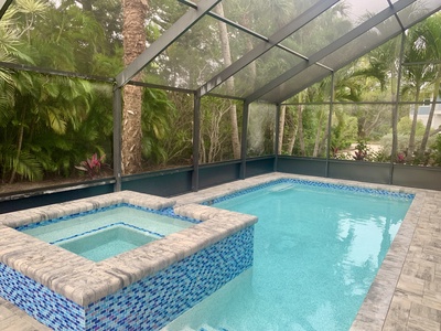 Heated pool and spa