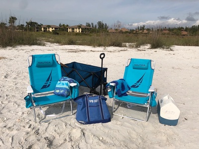 2 beach chairs are provided for your use.