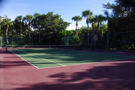The neighborhood tennis court pre-hurricane Ian.