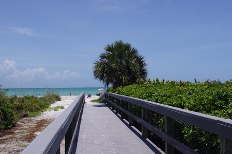 The boardwalk to the beach, pre-Hurricane Ian.