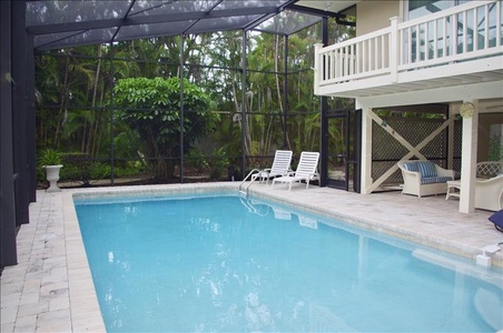 Heated pool, shown pre-Ian.