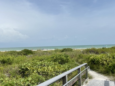 The beach path pre-Hurricane Ian.