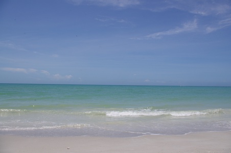 The White Caps beach remains unchanged.