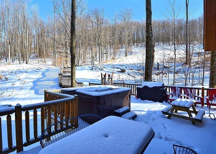 Winter Exterior with Hot Tub