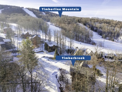 Location of Timberbrook from Timberline Mountain