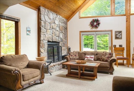 Living Room with Gas Fire Place