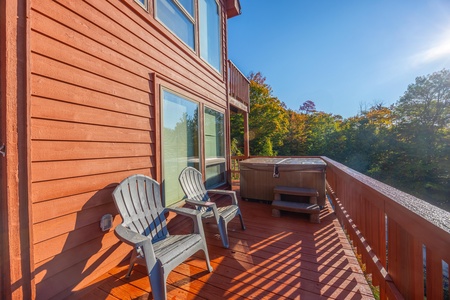 Deck with Hot Tub