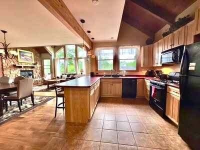 Kitchen Area with Standard Coffee maker and Keurig Cup Coffee maker