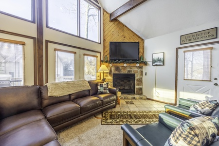 Living Room with Gas Fireplace