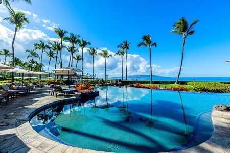 Relax in serene poolside luxury