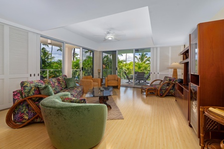 Embrace the open layout of the living room