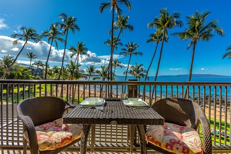 Al fresco dining surrounded 