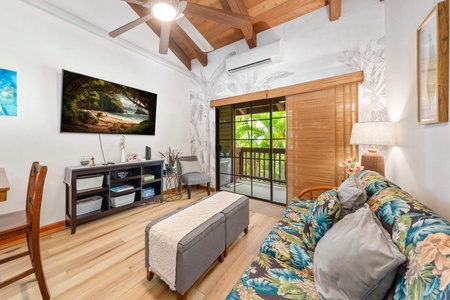 Open living room ready for relaxation