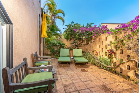 Enjoy the spacious private lanai in comfort