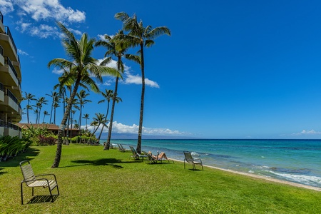 Beach Front Lawn With A View