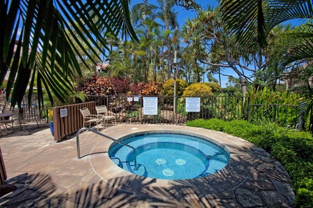 Relax in the jacuzzi and enjoy the tropical surroundings. 