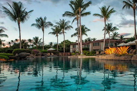 Float in paradise and watch sunset