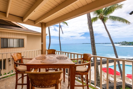 Dine al fresco and soak up the view