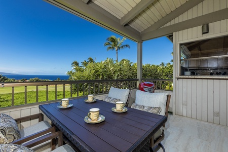 Sweeping ocean views (No grill available)