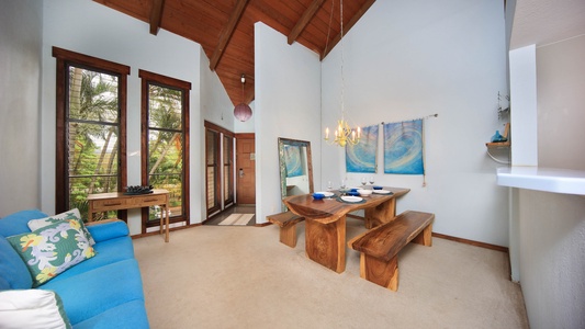 Front Door and Dining Space