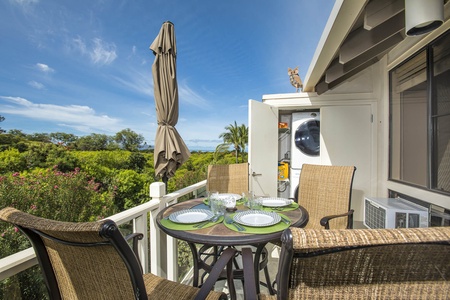 Take in the gorgeous setting and peeks of the ocean 